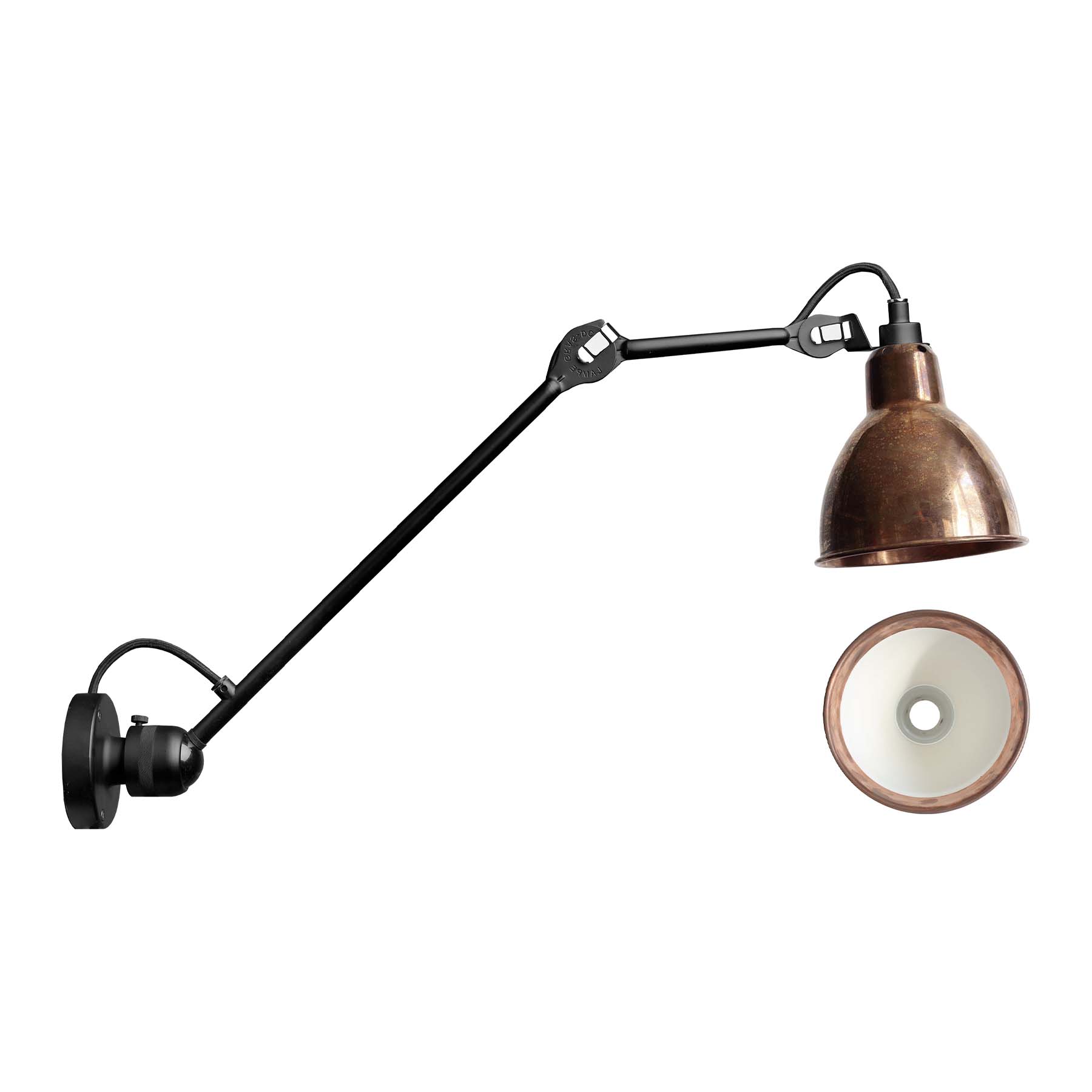 Lampe Gras N°304 L40 壁燈