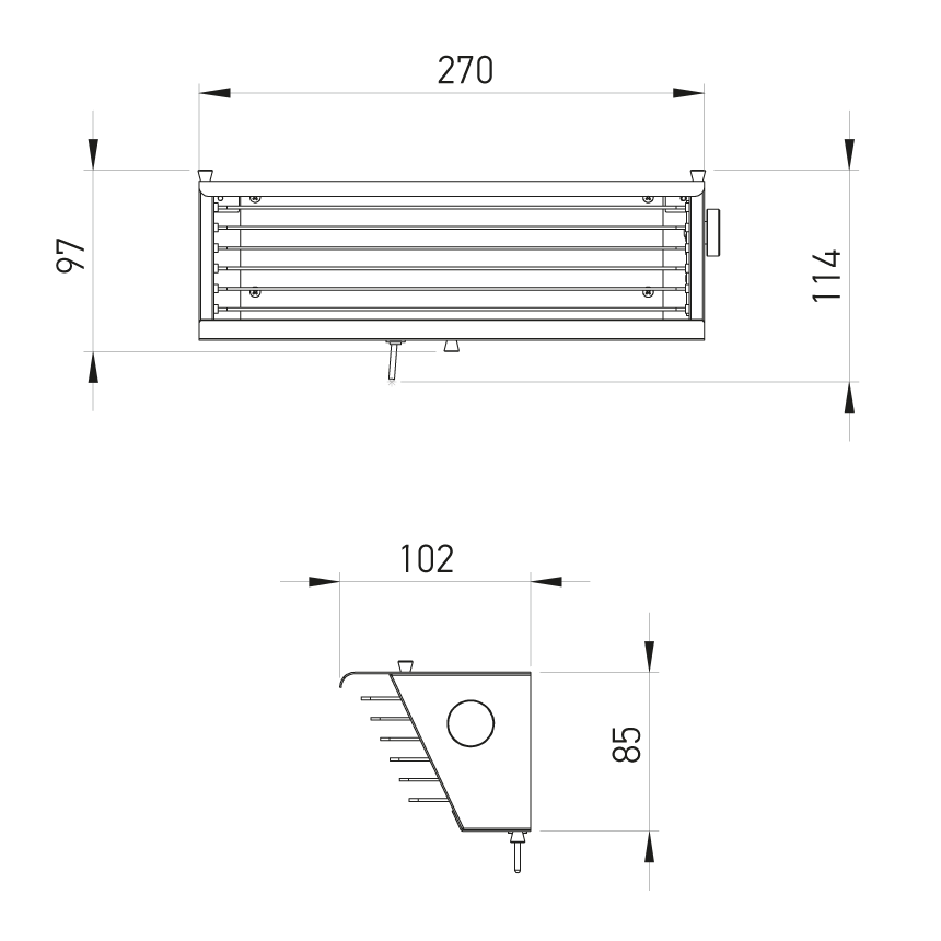 Biny Box 2 壁燈(白色)