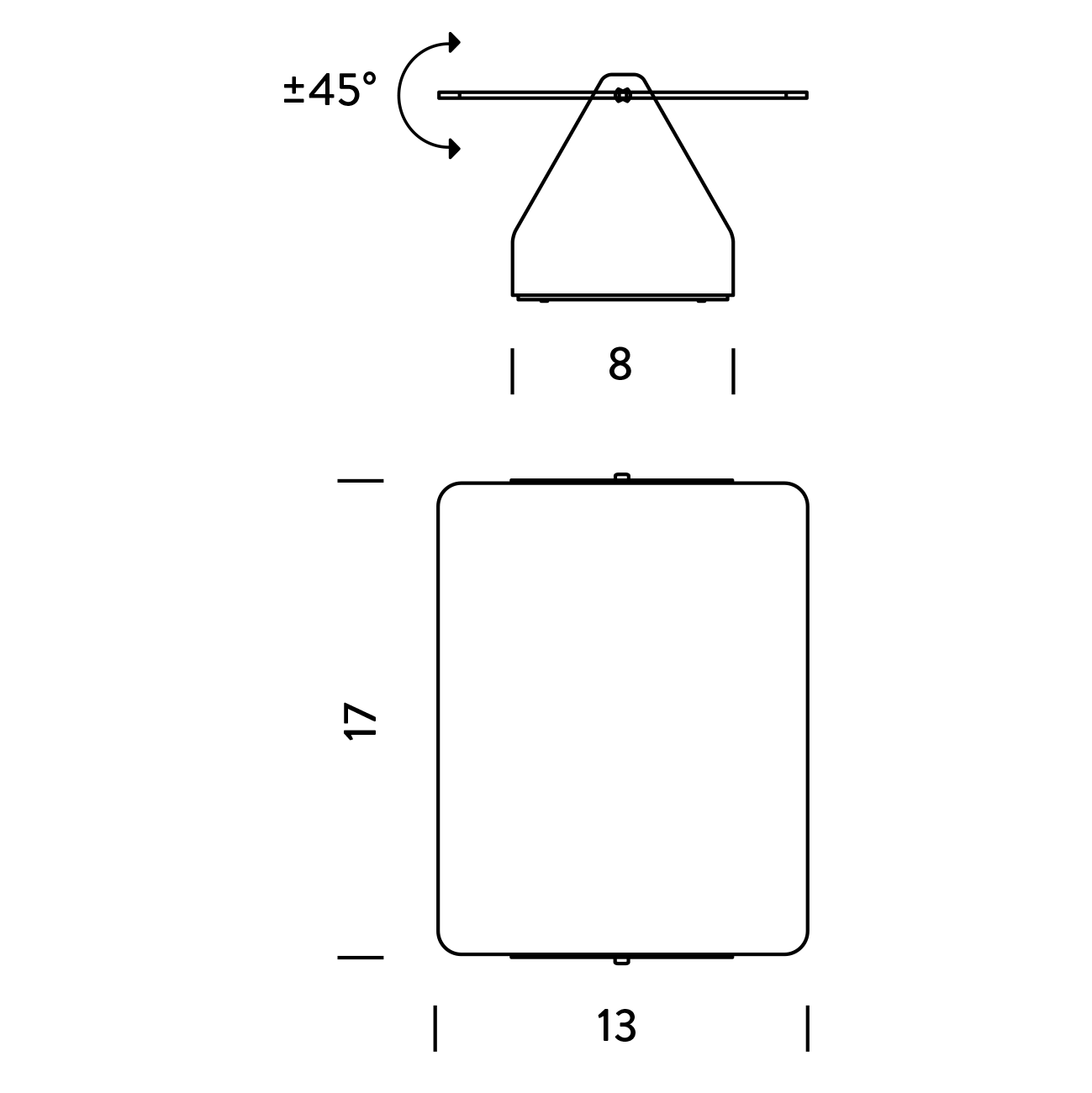 Applique à volet pivotant 壁燈