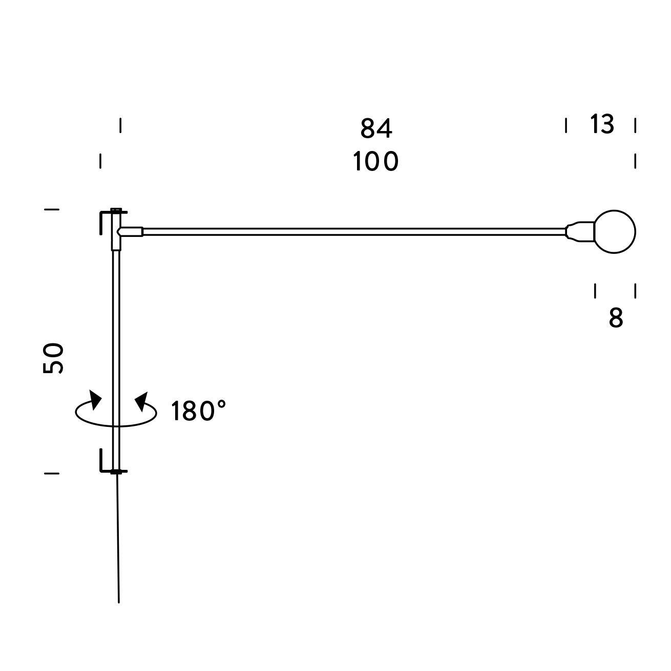 Potence Pivotante Mini 壁燈